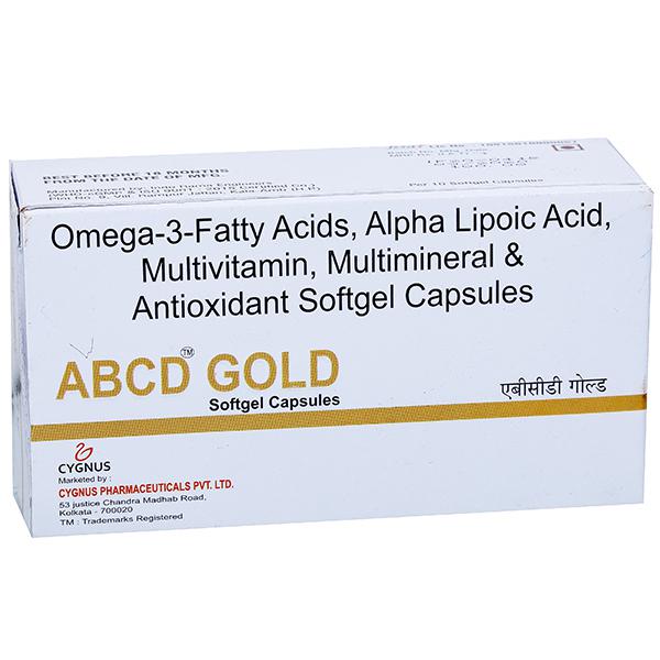 Buy Abcd Gold Softgel Capsule 10 Cap Online Sastasundar Com