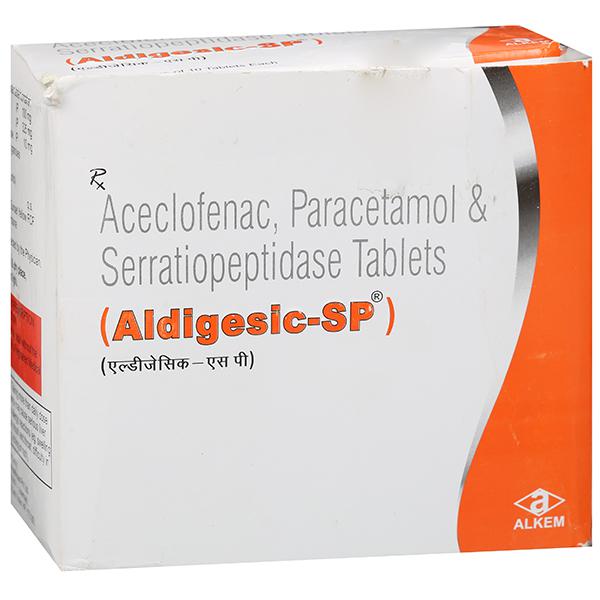 Aldigesic Sp Tablet 10 Tab Price Overview Warnings Precautions Side Effects Substitutes Alkem Generic Division Sastasundar Com