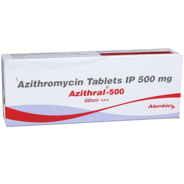 Azithral 500 mg Tablet (5 Tab)