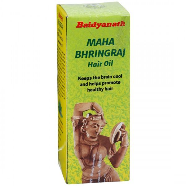 Buy Baidyanath Maha Bhringraj Hair Oil 100 ml Online at Best price in ...
