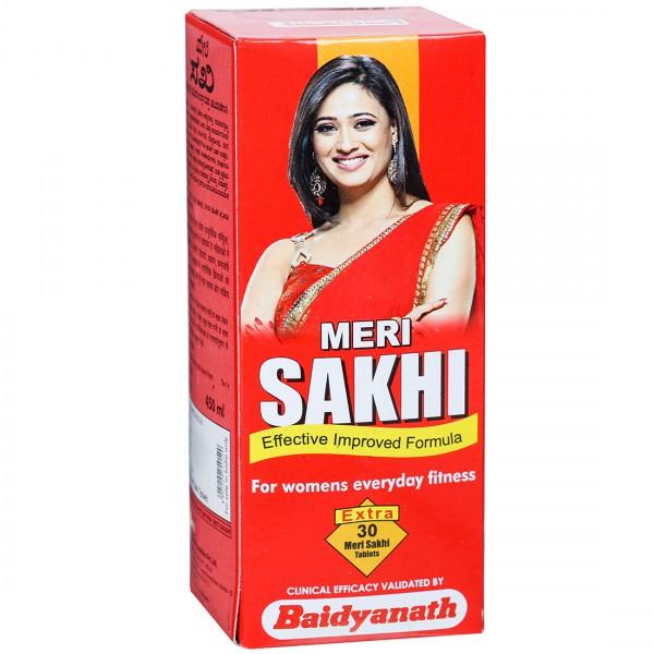 Buy Baidyanath Nagpur Meri Sakhi (Extra Meri Sakhi 30 Tablets) 450 ml  Online at Best price in India | Flipkart Health+