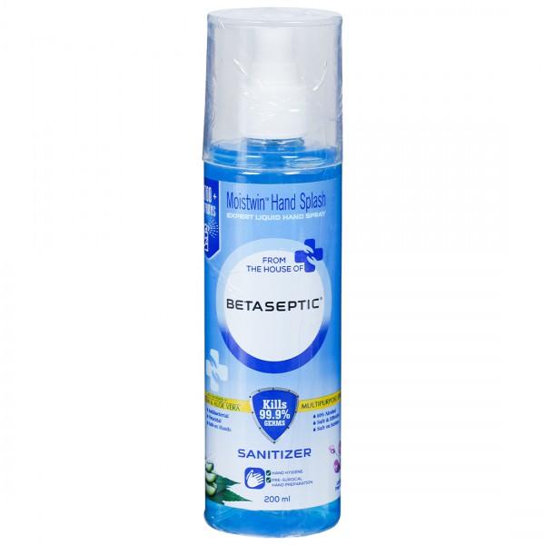 Buy Betaseptic Moistwin Hand Splash Sanitizer Spray With Neem & Aloe ...