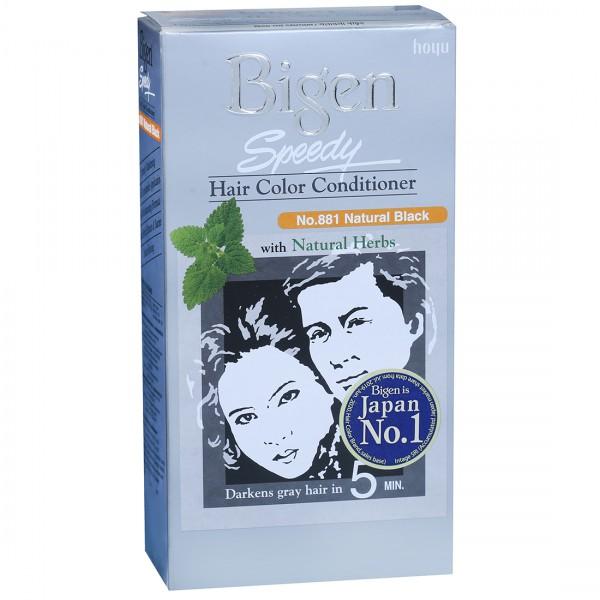 Buy Bigen Speedy Hair Color Conditioner Natural Black 881 (40 g + 40 g)  Online at Best price in India | Flipkart Health+