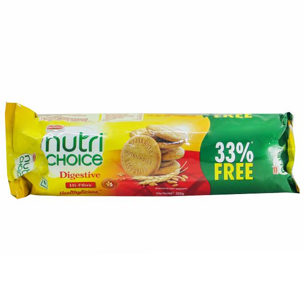 Buy Britannia Nutri Choice Digestive Hi Fibre Biscuits Free 33 Free 150 G Online Sastasundar Com