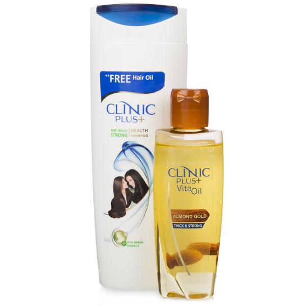 Buy Clinic Plus+ Naturally Strong Health Shampoo (Free Clinic Plus Hair  Oil) 175 ml Online at Best price in India | Flipkart Health+