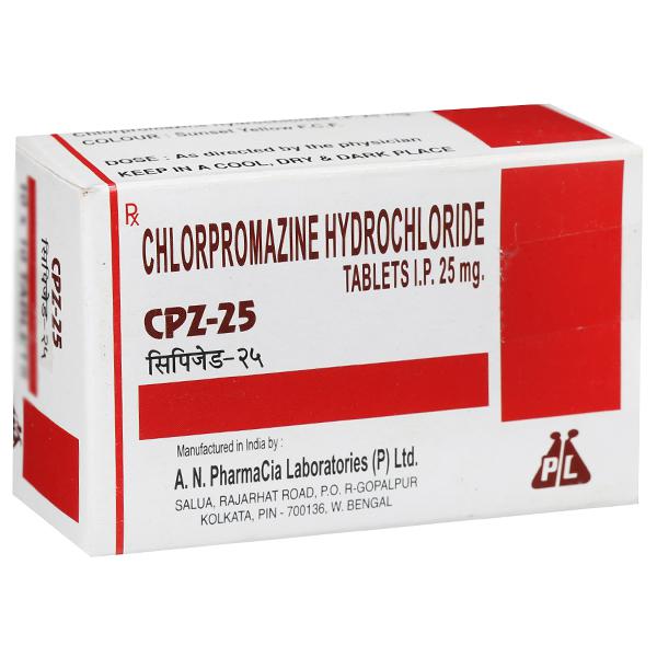 Cpz 25 Mg Tablet 10 Tab Price Overview Warnings Precautions Side Effects Substitutes A N Pharmacia Laboratories P Ltd Sastasundar Com