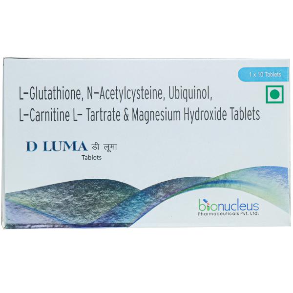 D Luma Tablet 10 Tab Price Overview Warnings Precautions Side Effects Substitutes Bionucleus Pharmaceuticals Pvt Ltd Sastasundar Com