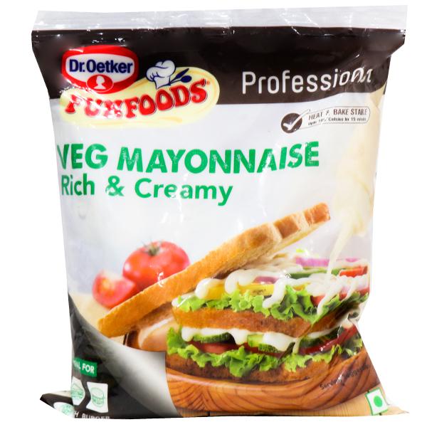 Buy Dr.oetker Funfoods Veg Mayonnaise Rich & Creamy 1 kg Online at Best