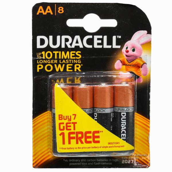 Buy Duracell Alkaline Mn1500 Lr6 Aa Battery 1 5 V Free Buy 7 Get 1