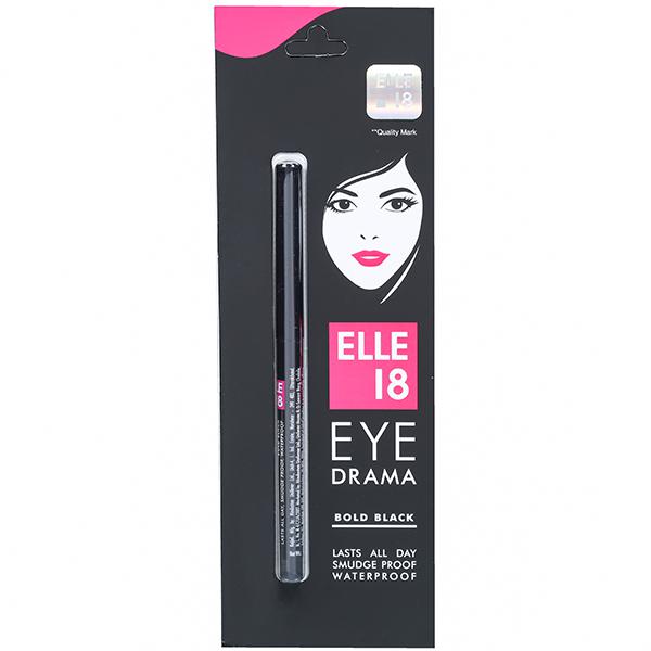 Buy Elle 18 Eye Drama Bold Black Kajal 0.35 g Online at Best price in ...