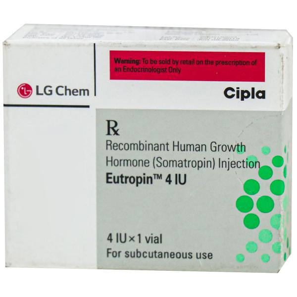Eutropin Injection 4iu 1vial Price Overview Warnings Precautions Side Effects Substitutes Cipla Ltd Sastasundar Com