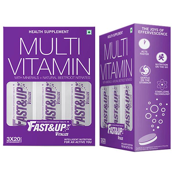 Buy Fast & Up Vitalize Nutraceutical Multi Vitamin Effervescent ...