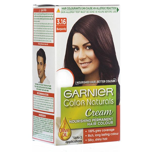Buy Garnier Color Naturals Creme Riche Nourishing Hair Color  Burgundy  (16 g + 24 ml) Online at Best price in India | Flipkart Health+