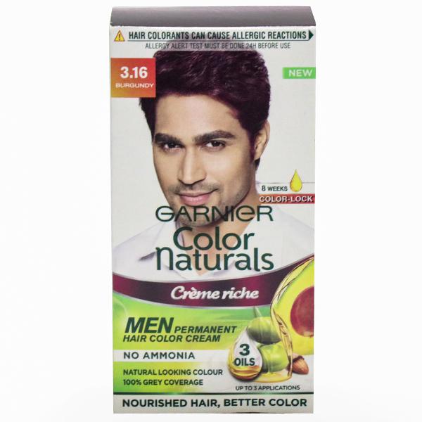 Buy Garnier Color Naturals Creme Riche Men Hair Color  Burgundy (30 g +  30 ml) Online at Best price in India | Flipkart Health+