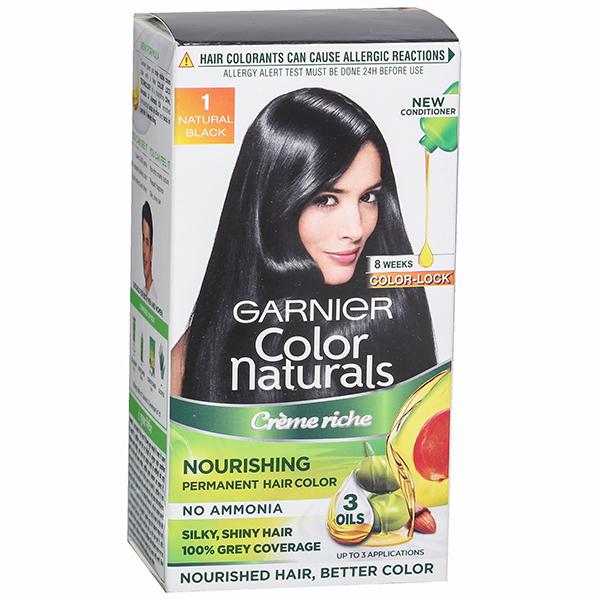 Buy Garnier Color Naturals Creme Riche Nourishing Hair Color 1 Natural  Black (30 g + 30 ml) Online at Best price in India | Flipkart Health+