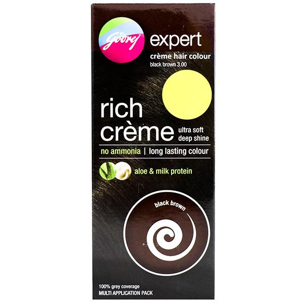 Buy Godrej Expert Black Brown 3 Rich Creme Hair Colour 62 g + 50 ml Online  at Best price in India | Flipkart Health+
