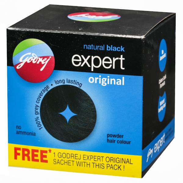 Buy Godrej Expert Original Natural Black Hair Colour (Free Sachet ) 25 x 3  g Online at Best price in India | Flipkart Health+
