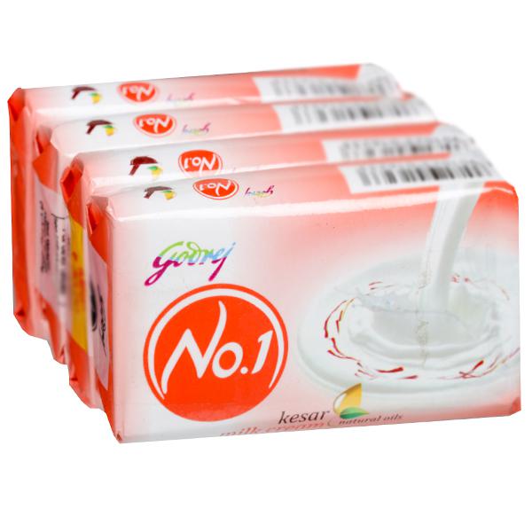 Buy Godrej No 1 Kesar And Milk Cream Soap 4 X 50 G Online