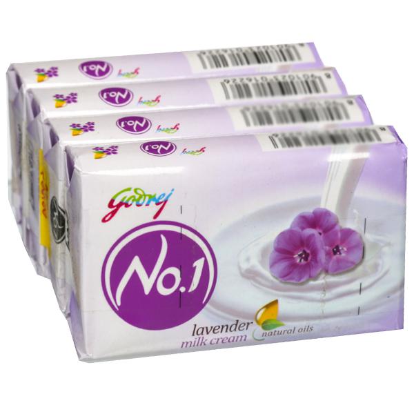 Buy Godrej No 1 Lavender And Milk Cream Soap 4 X 50 G Online