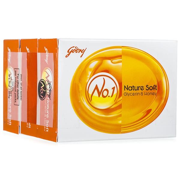 Buy Godrej No 1 Nature Soft Glycerin Honey Soap 3 X 75 G Online