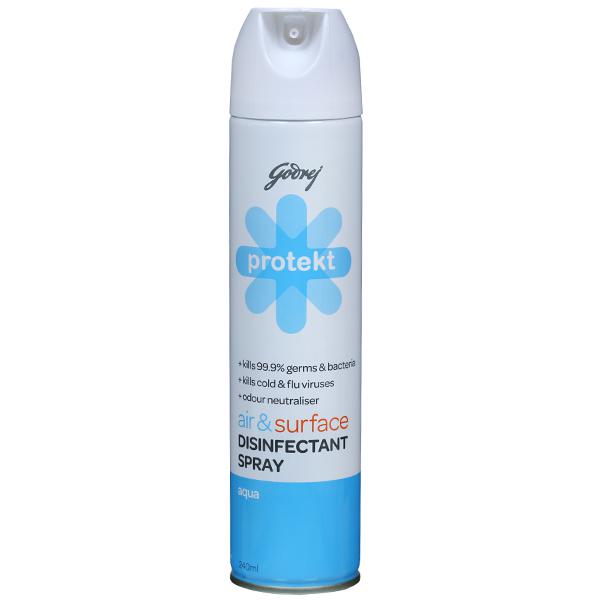 Buy Godrej Protekt Air Surface Disinfectant Spray Aqua  