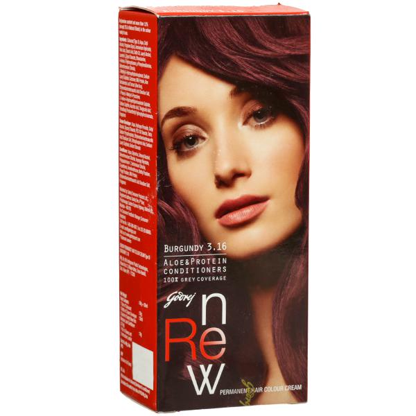 Buy Godrej Renew Hair Colour Cream Burgundy  68 g Online at Best price  in India | Flipkart Health+