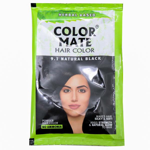 Buy Color Mate Herbal Based Hair Color  Natural Black 15 g Online at  Best price in India | Flipkart Health+