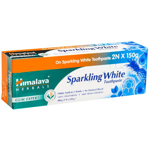 himalaya sparkly white test