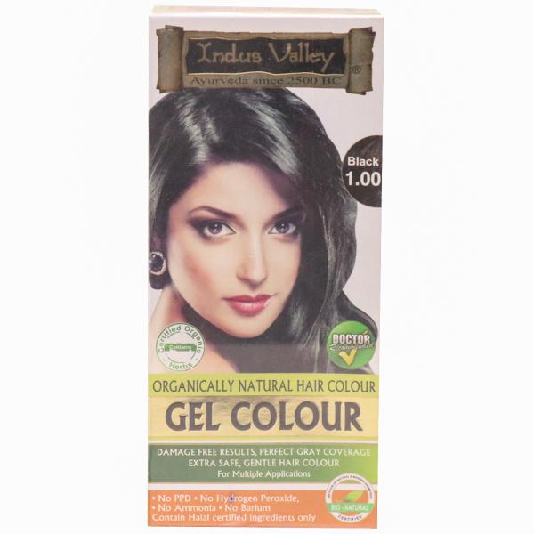 Buy Indus Valley Noir Black 1 00 Gel Colour Organically Natural