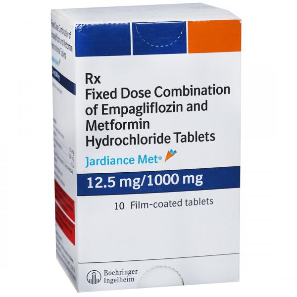 Buy Jardiance Met 12.5 mg /1000 mg Tablet (10 Tab) Online at Best price