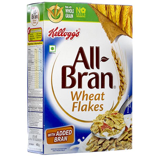 Buy Kelloggs All Bran Wheat Flakes 425 gm Online ...