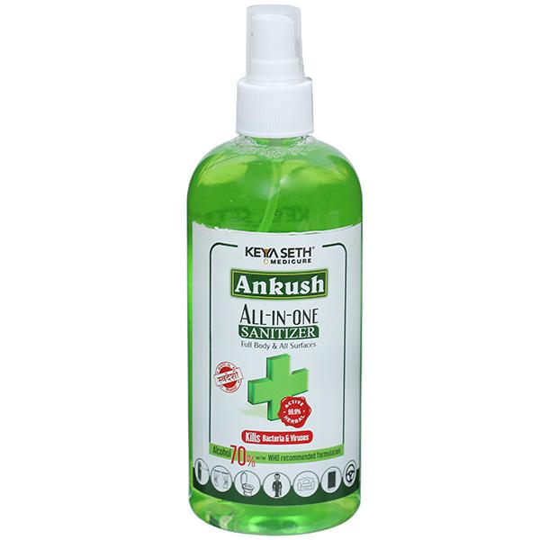 Buy Keya Seth Medicure Ankush All- In-One Sanitizer Full Body & All  Surfaces Spray 400 ml Online at Best price in India | Flipkart Health+