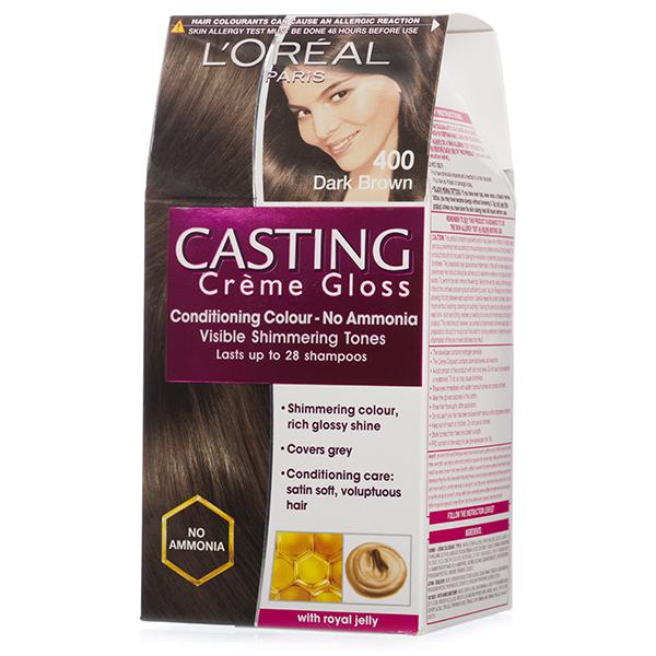 Buy Loreal Paris Casting Creme Gloss Conditioning Hair Colour 400 Dark  Brown ( g + 72 ml) Online at Best price in India | Flipkart Health+