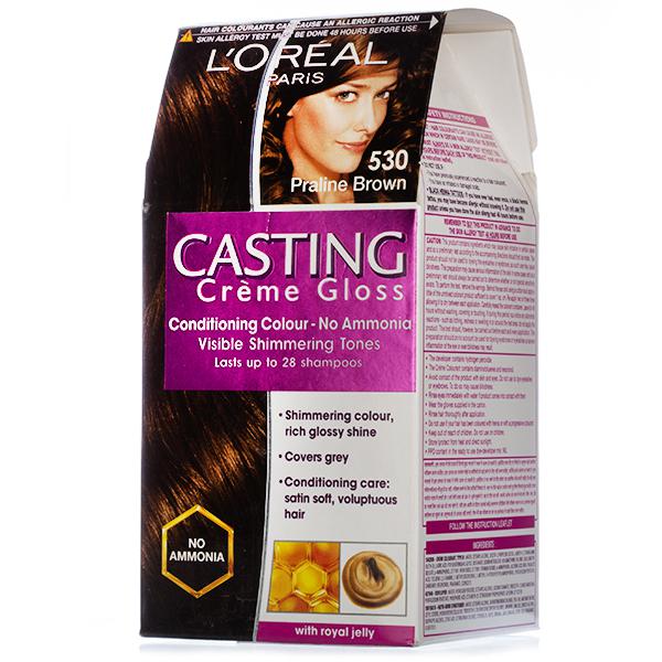 Buy Loreal Paris Casting Creme Gloss Conditioning Hair Colour 530 Praline  Brown ( g + 72 ml) Online at Best price in India | Flipkart Health+