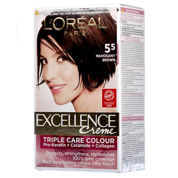 Buy Loreal Paris Excellence Creme Hair Colour  Mahogany Brown (100 g +  72 ml) Online at Best price in India | Flipkart Health+
