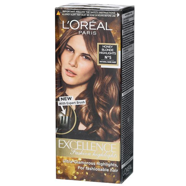 Buy Loreal Paris Excellence Creme Hair Colour Highlights 5 Honey Blonde (16  g + 29 ml) Online at Best price in India | Flipkart Health+