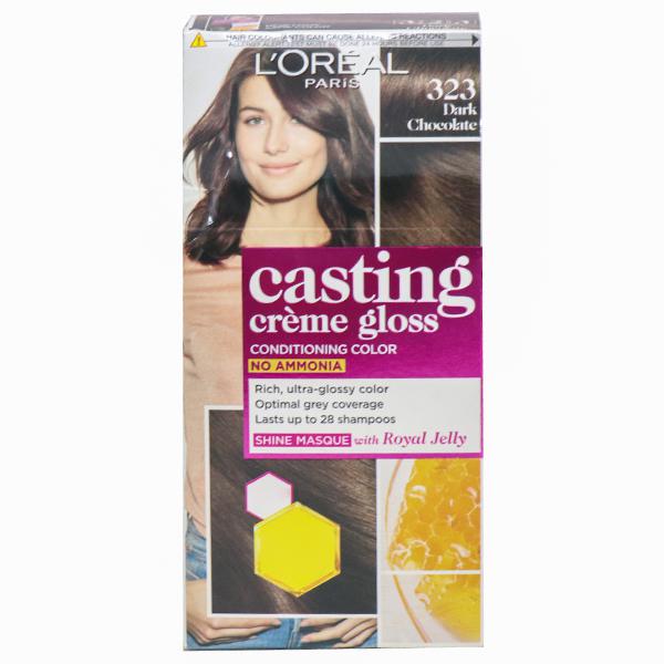 Buy Loreal Paris Casting Creme Gloss Conditioning Hair Colour 323 Dark  Chocolate ( g + 72 ml) Online at Best price in India | Flipkart Health+