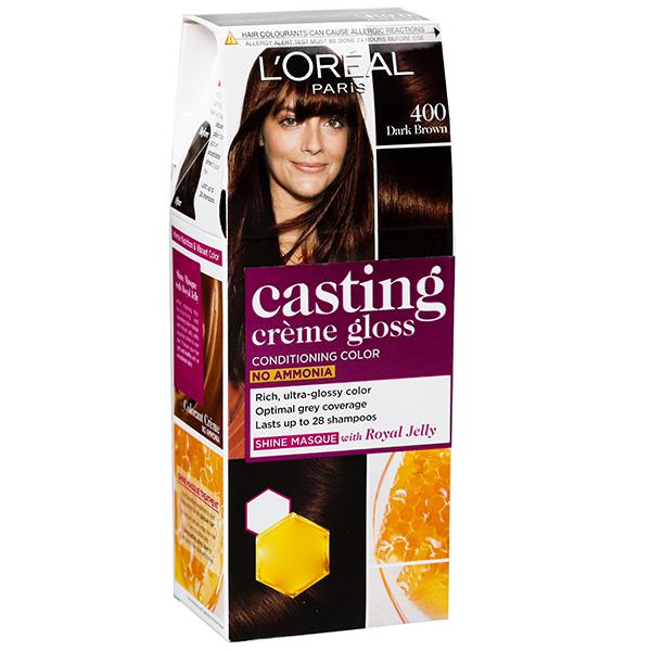 Loreal Paris Casting Creme Gloss Conditioning Hair Colour 400 Dark Brown 21 Gm 24 Ml