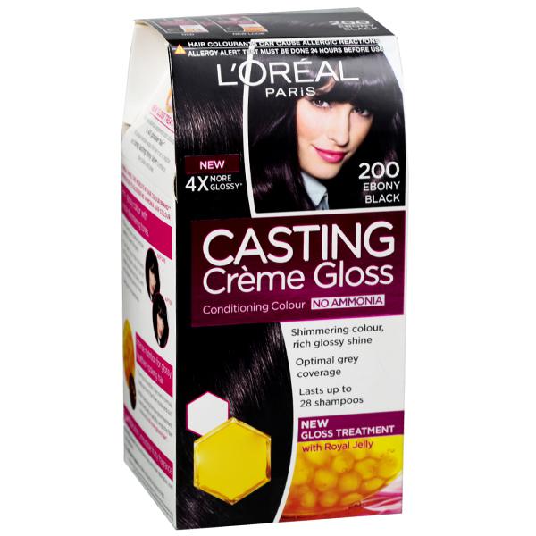 Buy Loreal Paris Casting Creme Gloss Conditioning Hair Colour 200 Ebony  Black (Free Lrl Prs Fac Msk 5g) ( g + 72 ml) Online at Best price in  India | Flipkart Health+
