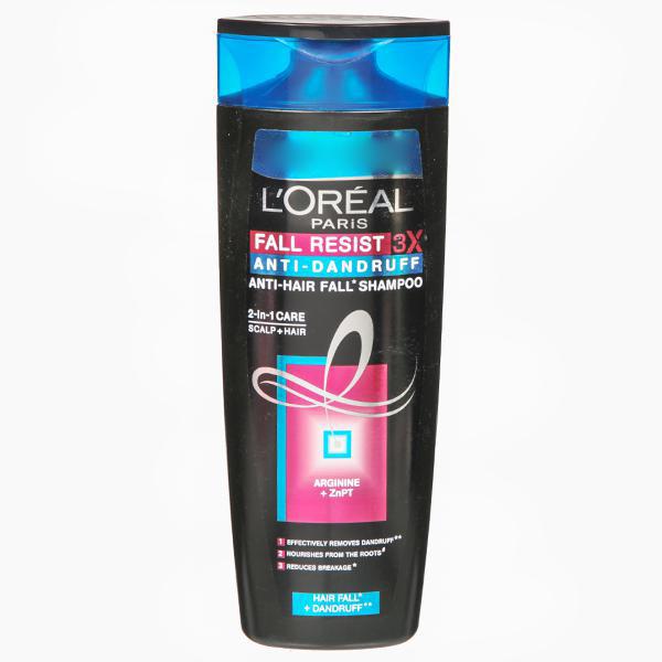 Buy Loreal Paris Fall Resist 3X Anti Dandruff & Anti Hair Fall Shampoo 360  ml Online at Best price in India | Flipkart Health+