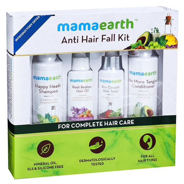 Buy Mamaearth Anti Hair Fall Kit for Complete Hair Care 600 ml Online at  Best price in India | Flipkart Health+
