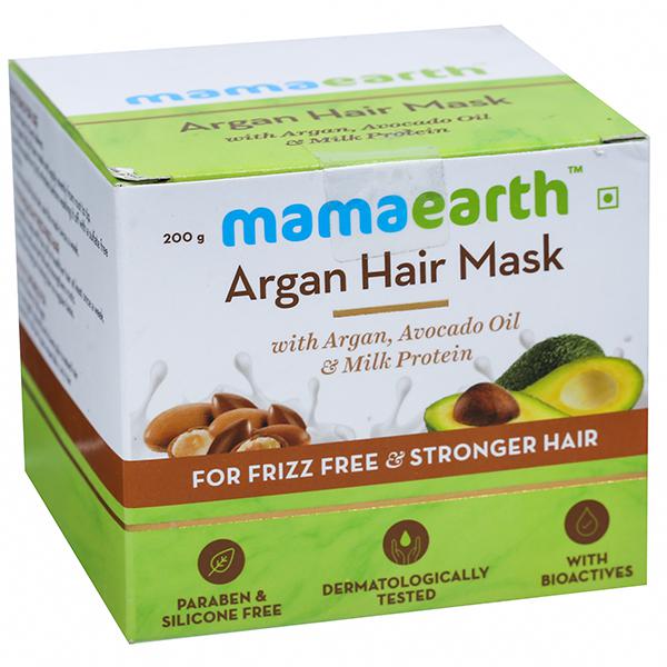 Buy Mamaearth Argan Hair Mask for Frizz Free & Stronger Hair 200 g Online  at Best price in India | Flipkart Health+