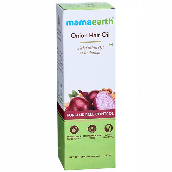 Buy Mamaearth Onion Hair Oil with Onion Oil & Redensyl for Hair Fall  Control 150 ml Online at Best price in India | Flipkart Health+