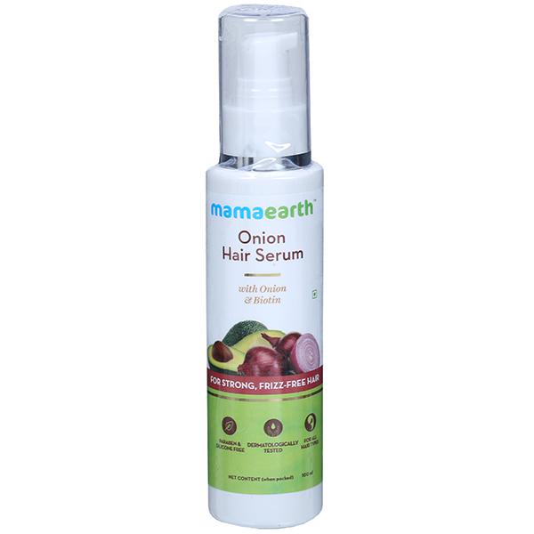 Buy Mamaearth Onion Hair Serum with Onion & Biotin for Strong, Frizz-Free  Hair 100 ml Online at Best price in India | Flipkart Health+