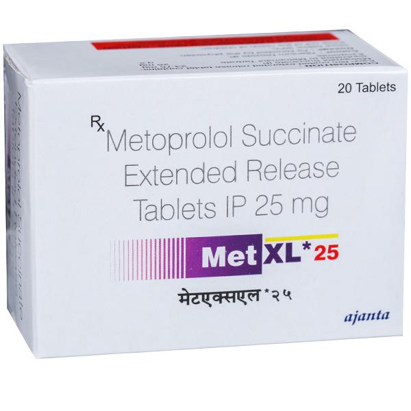 Met XL 25 mg Tablet (20 Tab)
