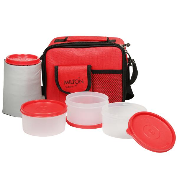 Buy Milton Meal Combi Insulated Tiffin Box Red Online at Best price in ...