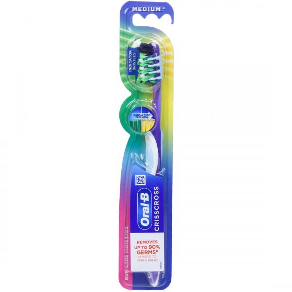 Buy Oral B Gum Care Indicator Crisscross Medium Toothbrush Online at Best price in India