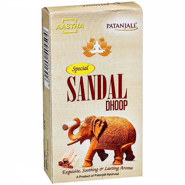 Buy Patanjali Aastha Special Sandal Dhoop Pack of 10 Online at Best ...
