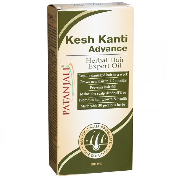 Buy Patanjali Kesh Kanti Advance Herbal Hair Expert Oil 100 ml Online at  Best price in India | Flipkart Health+
