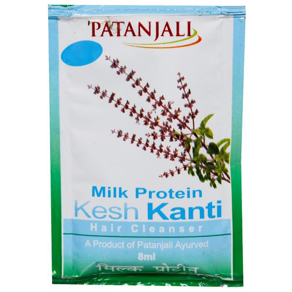 Buy Patanjali Kesh Kanti Milk Protein Hair Cleanser 8 ml Online at Best  price in India | Flipkart Health+